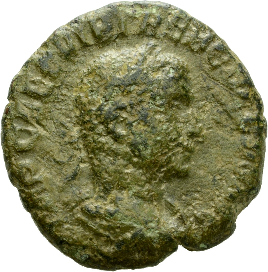 RIC IV Trebonianus Gallus 106B Trebonianus Gallus obverse, Bust of Trebonianus Gallus, laureate, draped, cuirassed, right