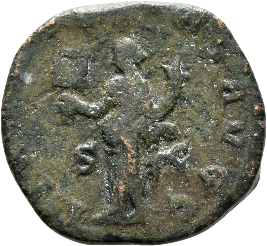 RIC IV Trebonianus Gallus 113 Trebonianus Gallus reverse — Liberalitas, draped, standing left, holding abacus in right han...