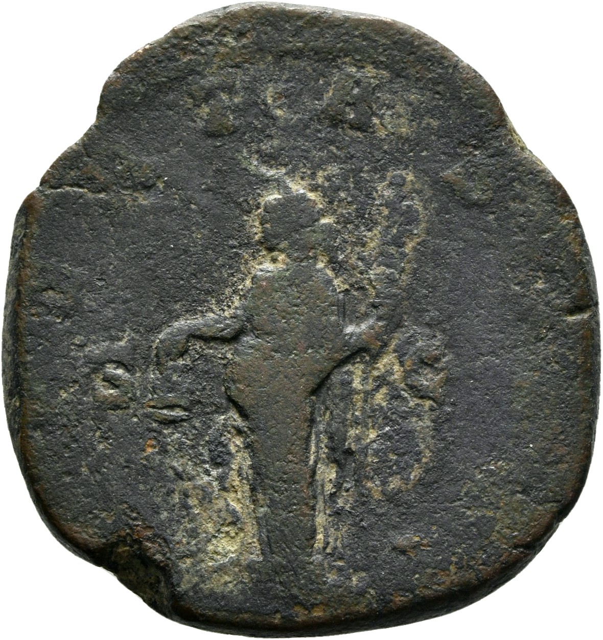 RIC IV Trebonianus Gallus 114 Trebonianus Gallus reverse, Libertas, draped, standing left, holding pileus in right hand an...