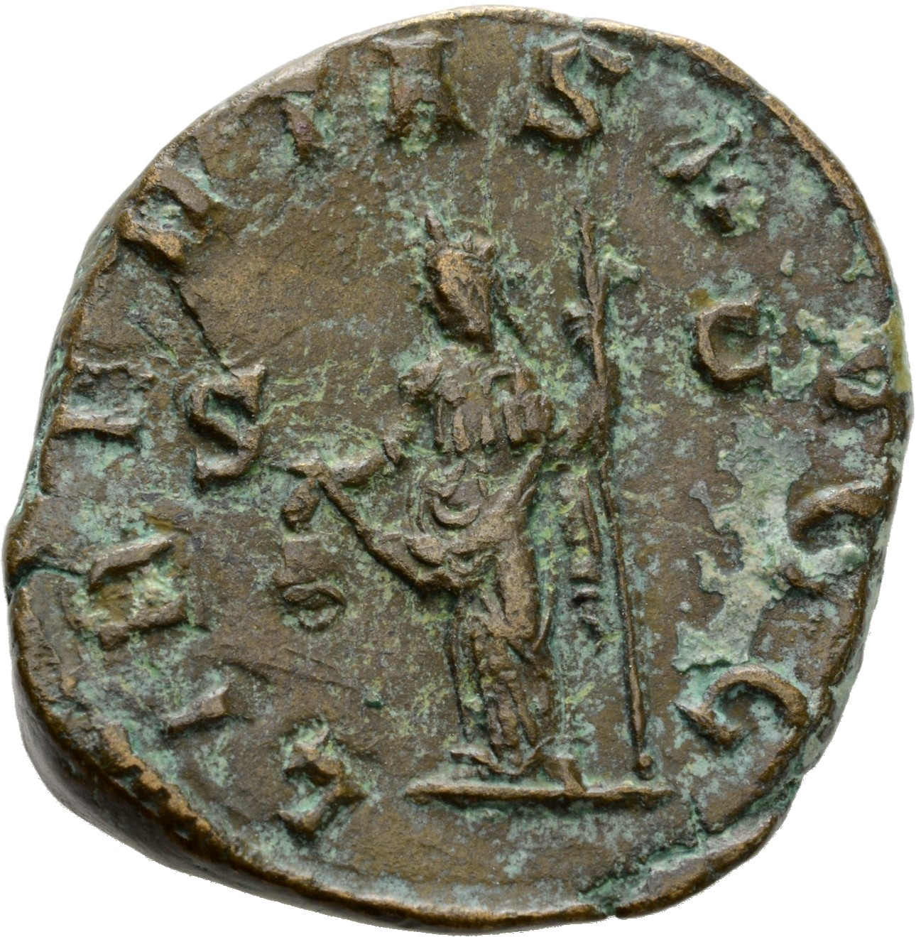 RIC IV Trebonianus Gallus 114A Trebonianus Gallus reverse, Libertas, draped, standing left, holding pileus in right hand a...