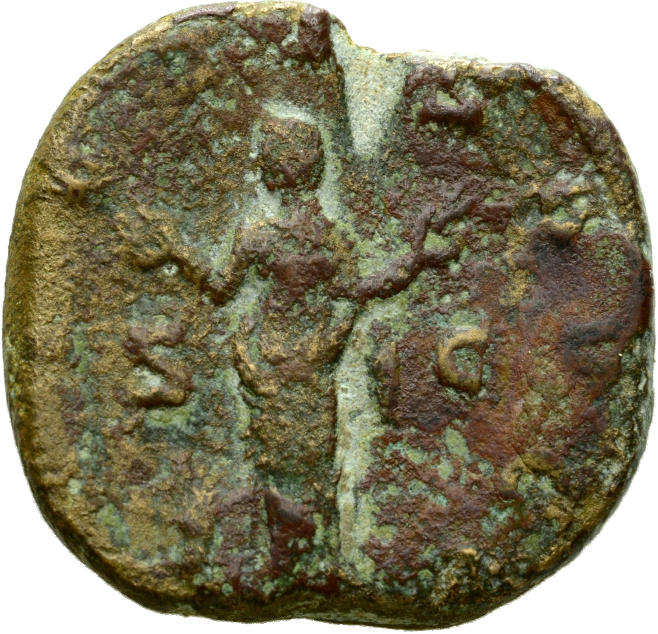 RIC IV Trebonianus Gallus 117A Trebonianus Gallus reverse, Pietas, veiled, draped, standing left, raising both hands; to l...