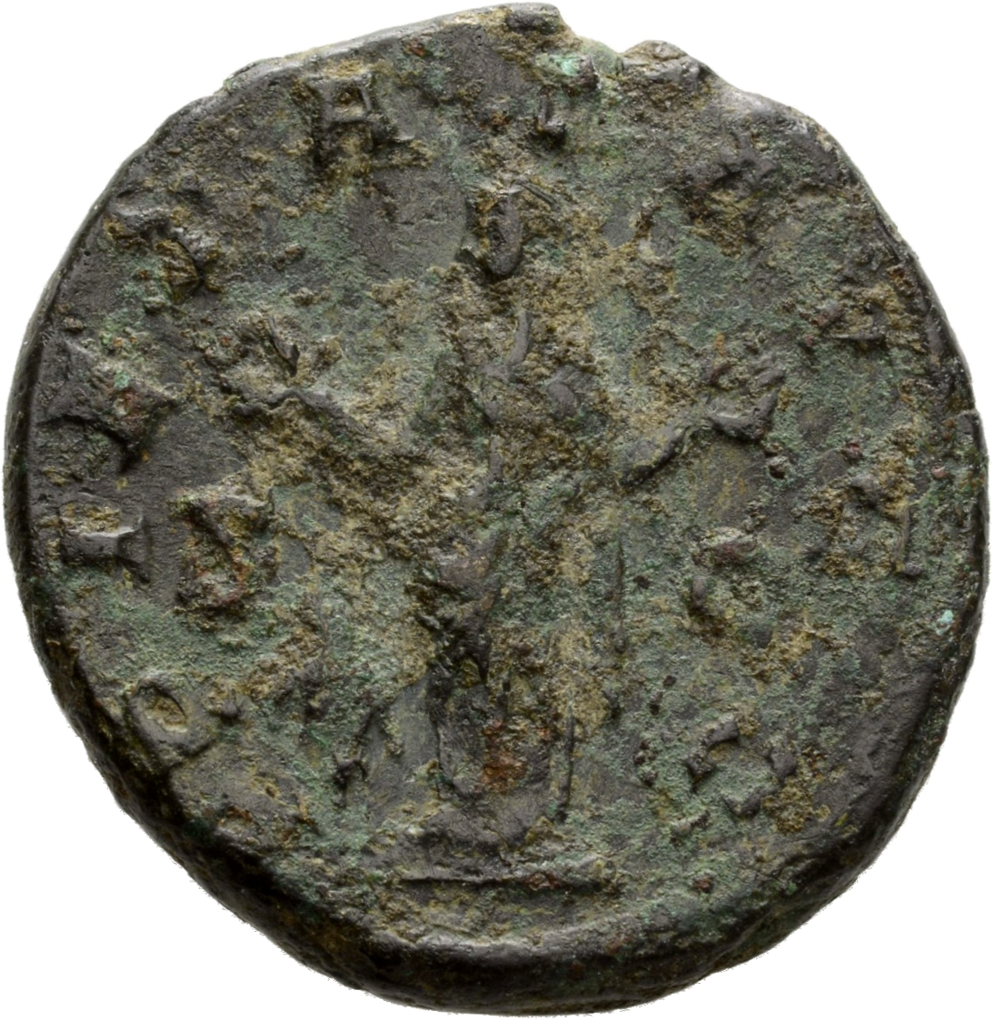 RIC IV Trebonianus Gallus 117B Trebonianus Gallus reverse, Pietas, veiled, draped, standing left, raising both hands; to l...