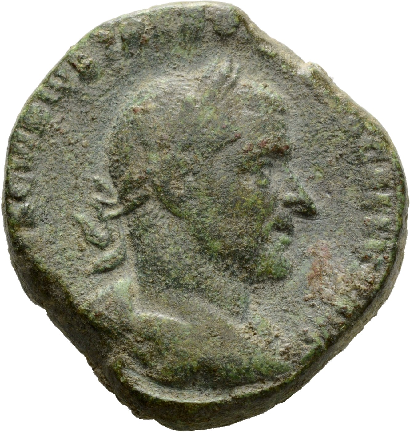 RIC IV Trebonianus Gallus 125 Trebonianus Gallus obverse, Bust of Trebonianus Gallus, laureate, draped, cuirassed, right