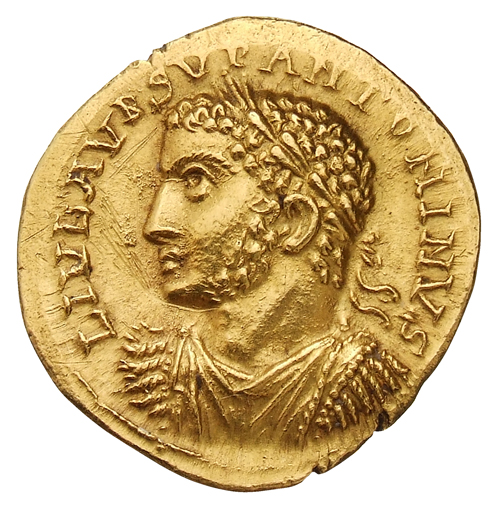 RIC IV Uranius Antoninus 2c Uranius Antoninus obverse, Bust of Uranius Antoninus, laureate, draped, cuirassed, left