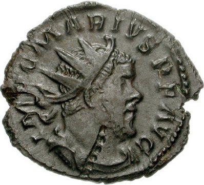 RIC V Allectus 10 Allectus obverse — Bust of Allectus, laureate, cuirassed, right