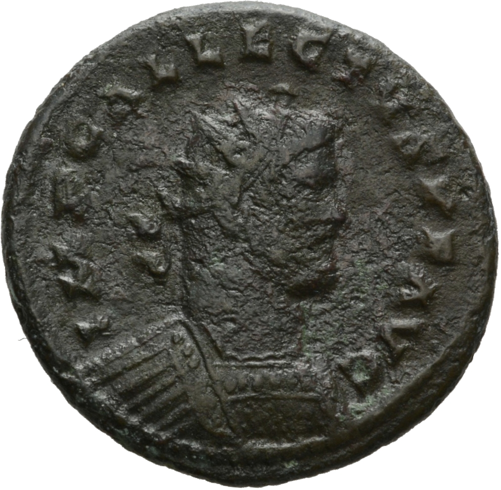 RIC V Allectus 108 Allectus obverse, Bust of Allectus, radiate, draped, right, or bust of Allectus, radiate, cuirassed, right