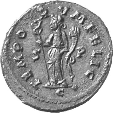 RIC V Allectus 117 Allectus reverse, Felicitas, draped, standing left, holding caduceus in right hand and cornucopiae in l...
