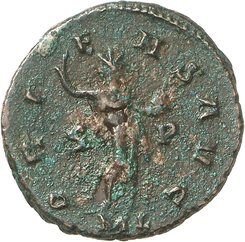RIC V Allectus 26 Allectus reverse, Sol, standing left, raising right hand and holding globe in left hand