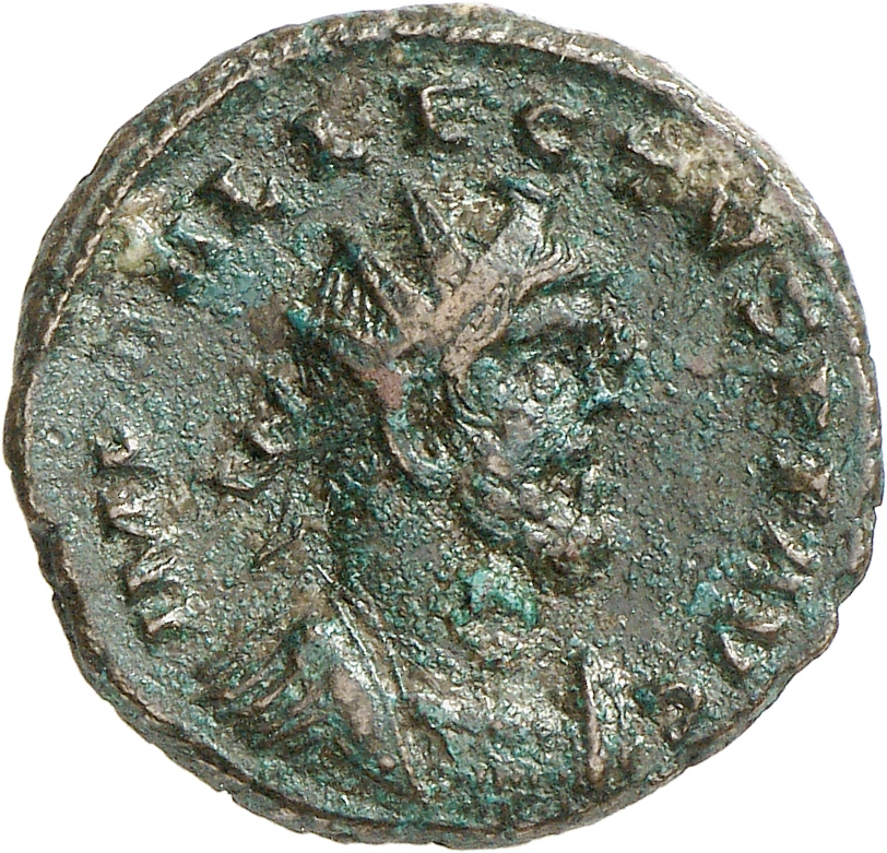RIC V Allectus 26 Allectus obverse, Bust of Allectus, radiate, draped, cuirassed, right, or bust of Allectus, radiate, cui...
