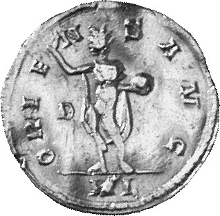 RIC V Allectus 4 Allectus reverse, Sol, standing left, raising right hand and holding globe or whip in left hand; sometime...
