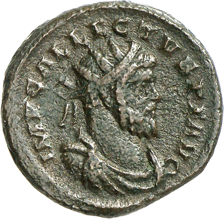 RIC V Allectus 42 Allectus obverse, Bust of Allectus, radiate, draped, right, or bust of Allectus, radiate, cuirassed, right