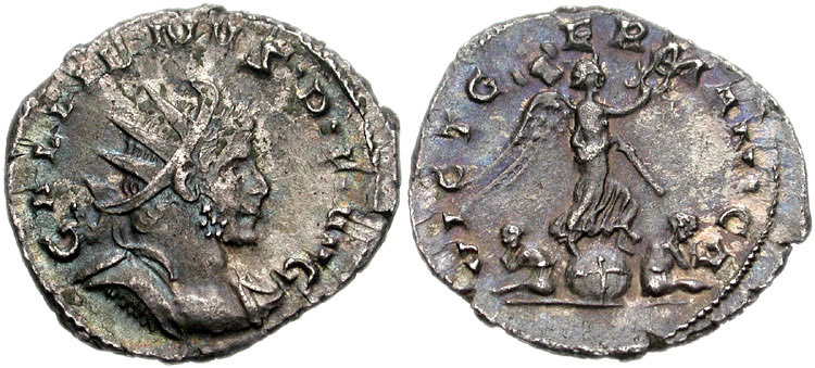RIC V Allectus 49 Allectus obverse, Bust of Allectus, radiate, draped, right, or bust of Allectus, radiate, draped, cuiras...