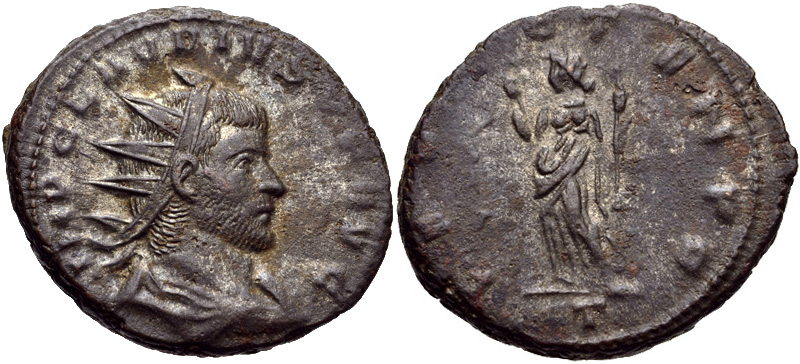 RIC V Aurelian 145 Aurelian obverse, Bust of Aurelian, radiate, draped, right