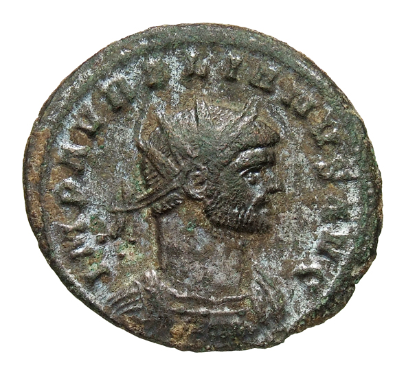 RIC V Aurelian 225 Aurelian obverse, Bust of Aurelian, radiate, draped, right or bust of Aurelian, radiate, cuirassed, rig...