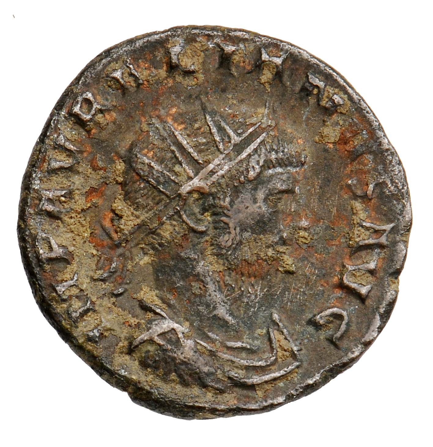 RIC V Aurelian 227 Aurelian obverse, Bust of Aurelian, radiate, draped, right or bust of Aurelian, radiate, draped, cuiras...