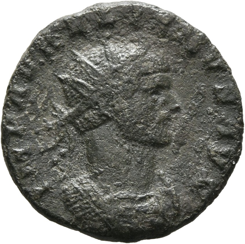 RIC V Aurelian 232 Aurelian obverse, Bust of Aurelian, radiate, draped, right or bust of Aurelian, radiate, cuirassed, right