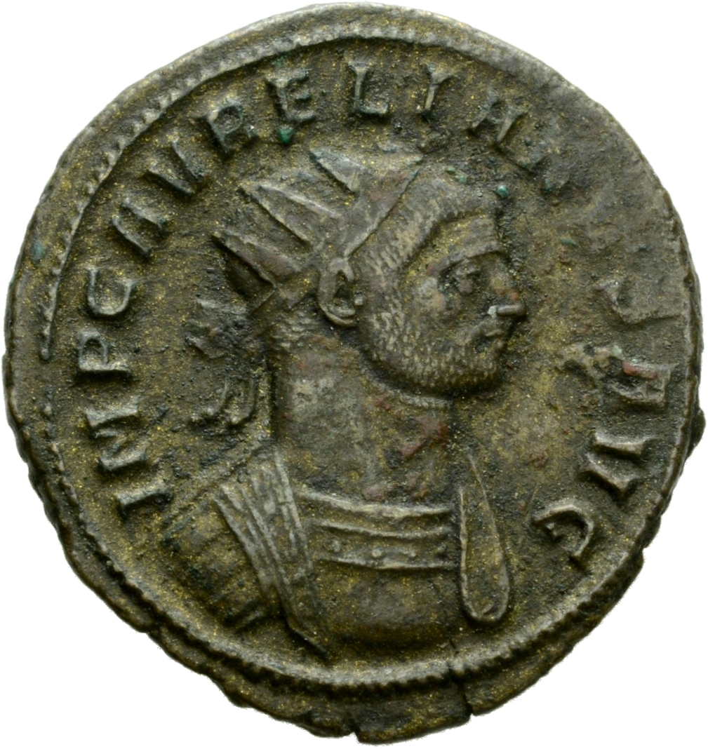 RIC V Aurelian 244 Aurelian obverse, Bust of Aurelian, radiate, draped, right or bust of Aurelian, radiate, cuirassed, rig...