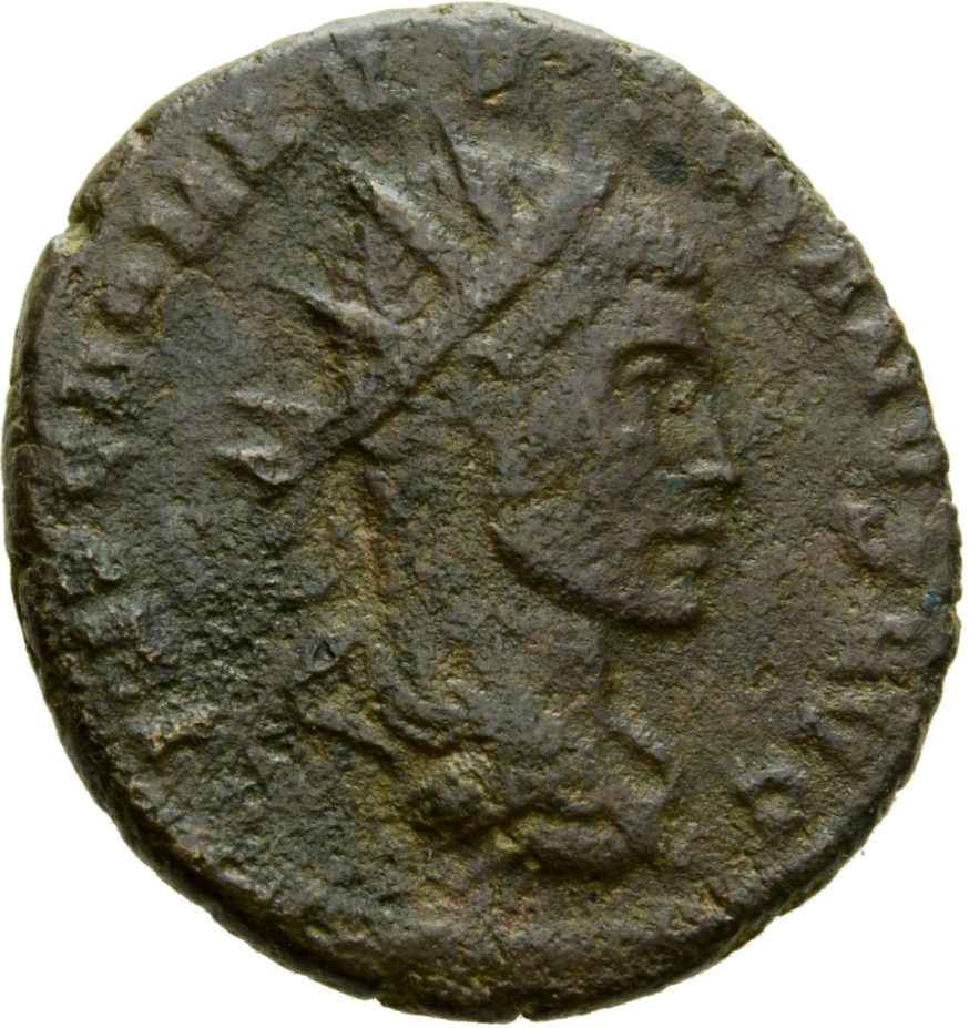 RIC V Aurelian 328a Aurelian obverse, Bust of Aurelian, radiate, draped, right