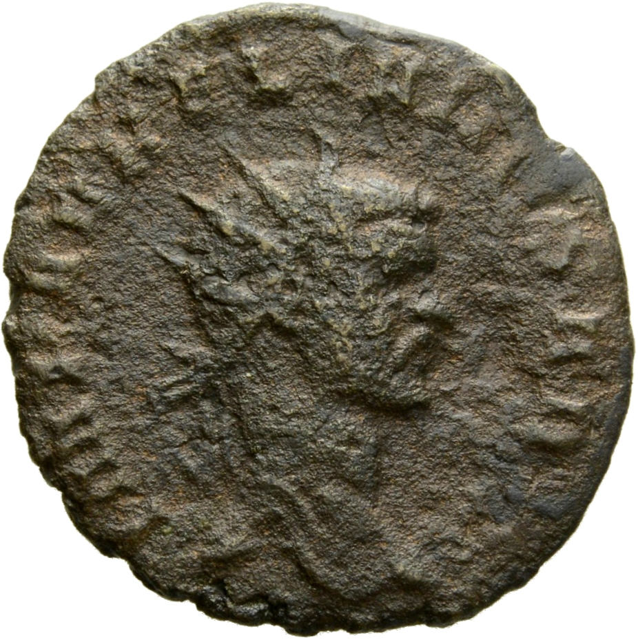 RIC V Aurelian 333 Aurelian obverse, Kopf des Aurelianus mit Strahlenkrone nach r.