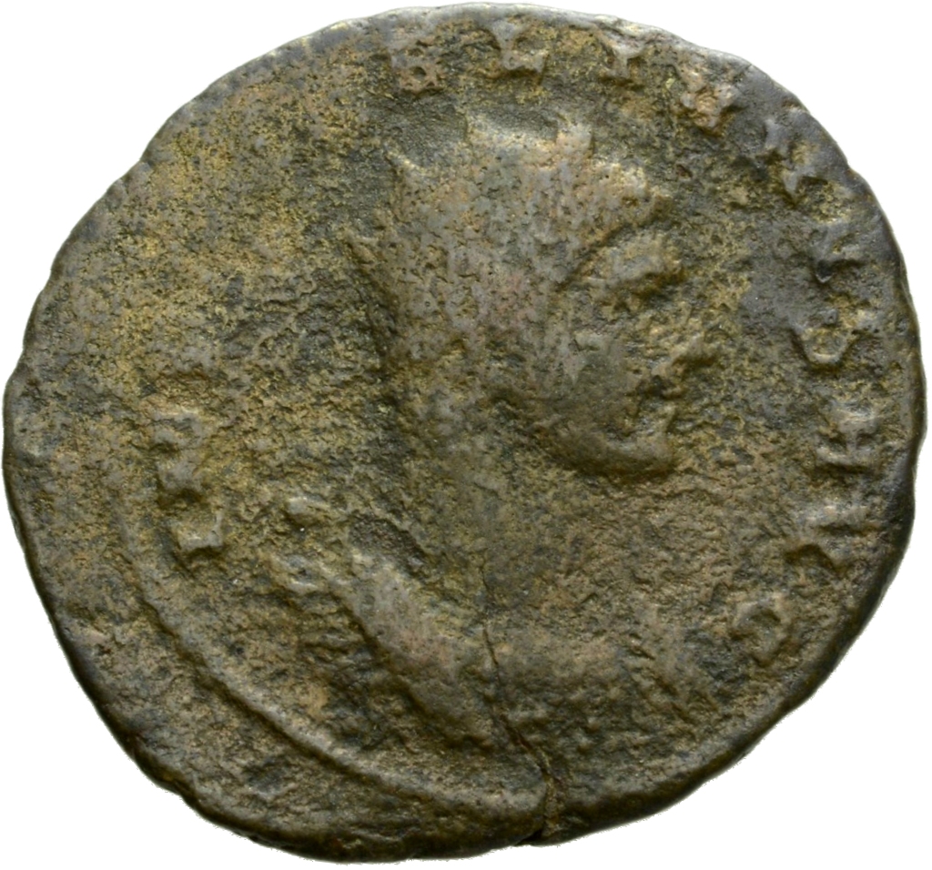RIC V Aurelian 342 Aurelian obverse, Bust of Aurelian, radiate, cuirassed, right