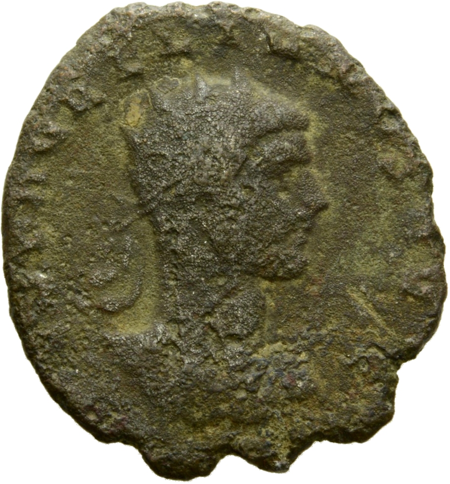 RIC V Aurelian 344 Aurelian obverse, Bust of Aurelian, radiate, cuirassed, right