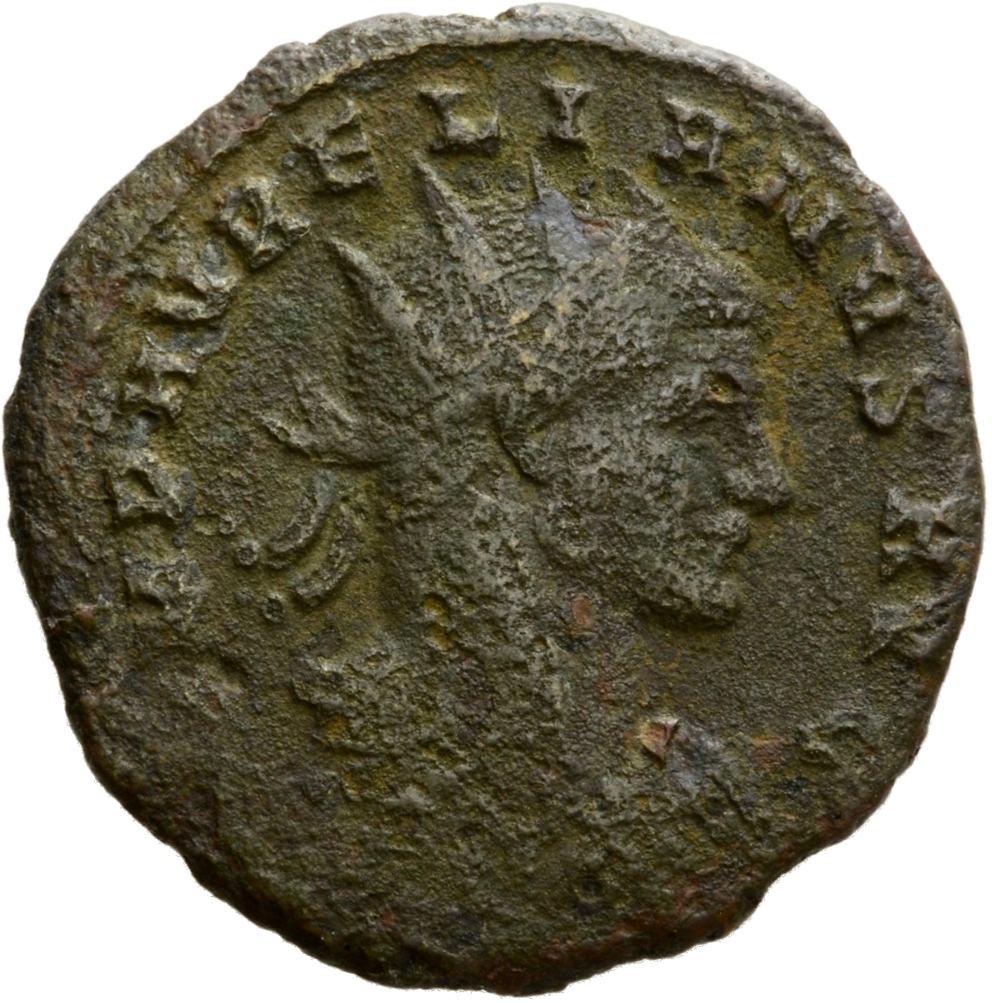 RIC V Aurelian 346 Aurelian obverse, Bust of Aurelian, radiate, draped, right or bust of Aurelian, radiate, cuirassed, right
