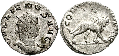 RIC V Aurelian 370 Aurelian obverse — Bust of Aurelian, laureate, draped, right