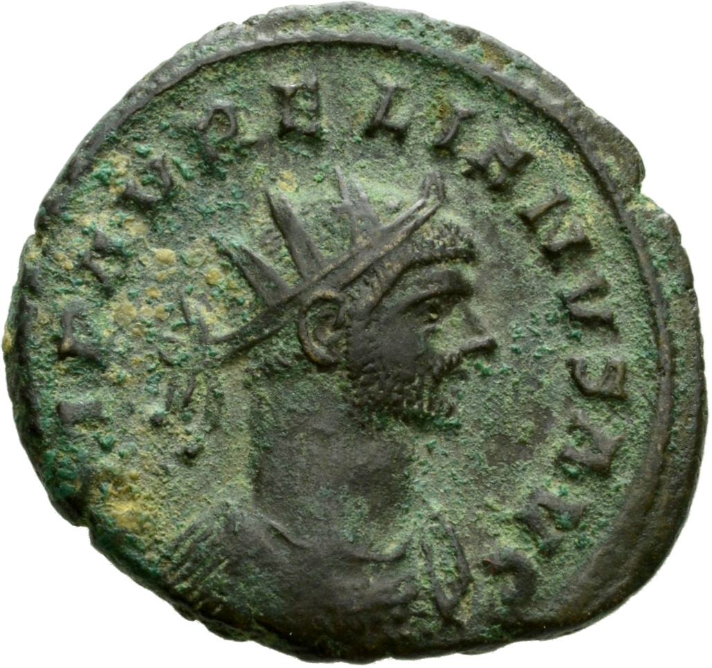 RIC V Aurelian 48 Aurelian obverse, Bust of Aurelian, radiate, draped, right or bust of Aurelian, radiate, cuirassed, right