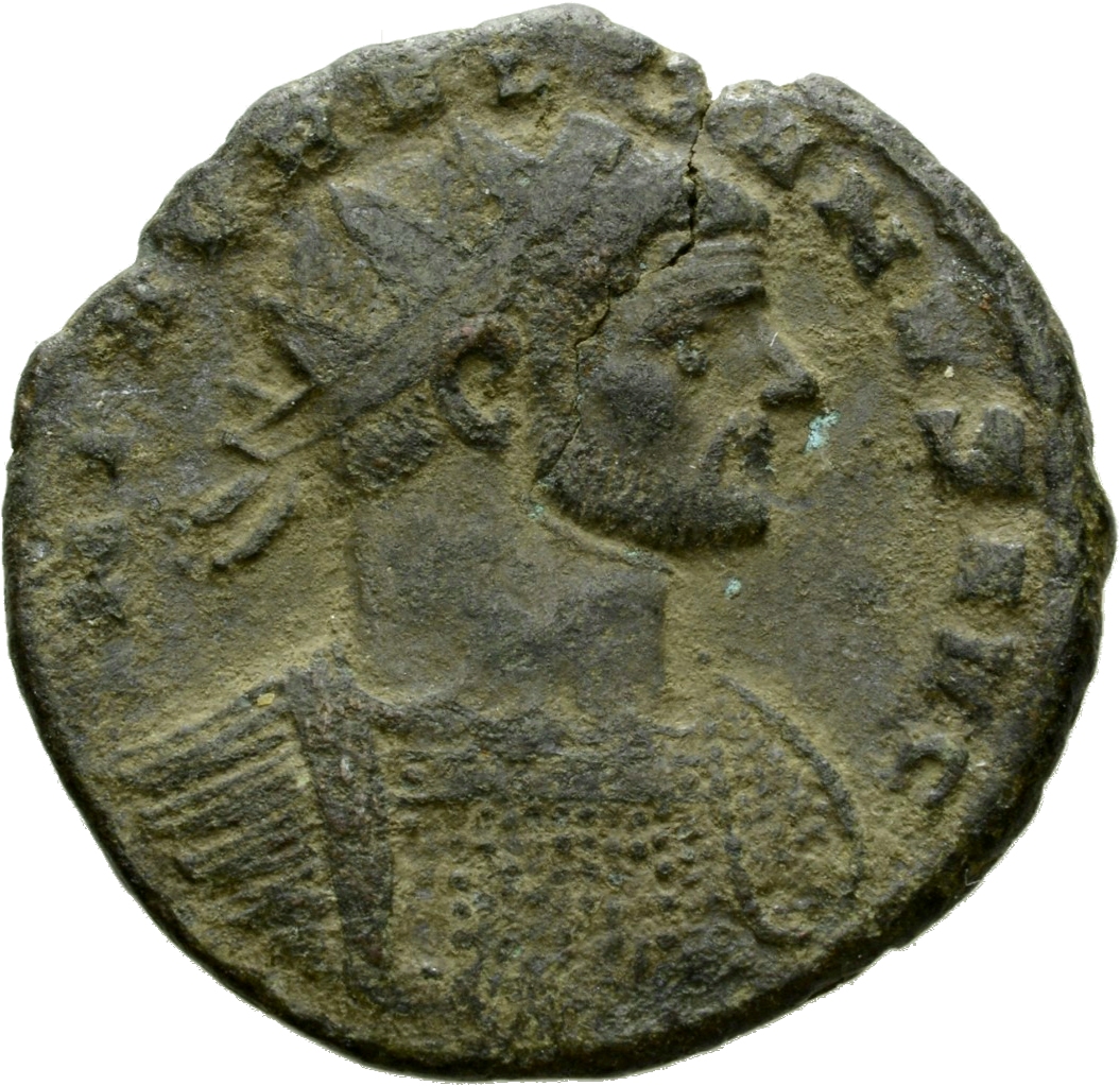 RIC V Aurelian 48 Aurelian obverse, Bust of Aurelian, radiate, draped, right or bust of Aurelian, radiate, cuirassed, right