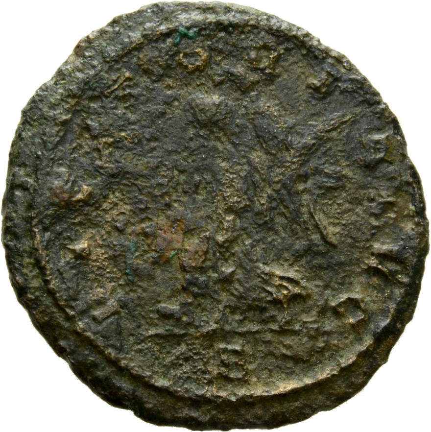 RIC V Aurelian 73 Aurelian reverse, Victory, winged, draped, walking left, holding wreath in right hand and palm in left h...