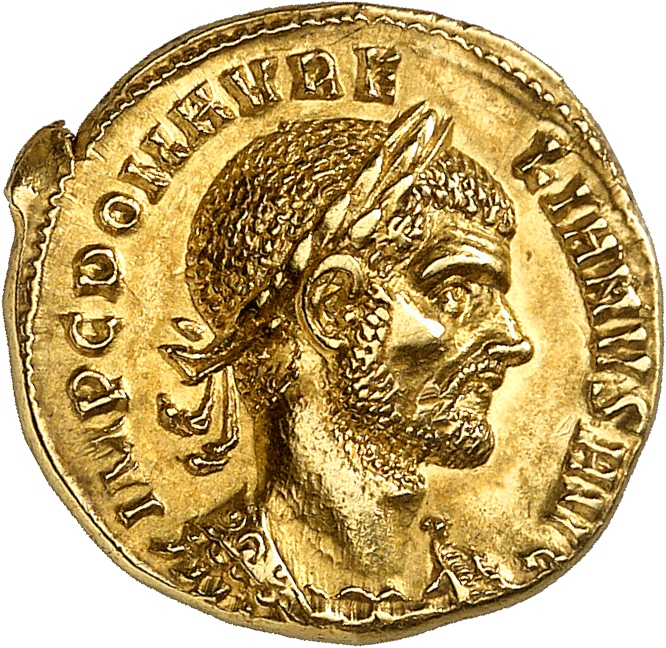 RIC V Aurelian 95 Aurelian obverse, Bust of Aurelian, laureate, draped, cuirassed, right or bust of Aurelian, laureate, cu...