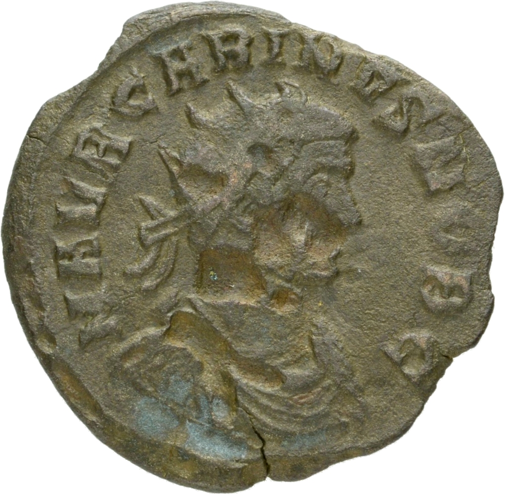 RIC V Carus 182 Carus obverse, Bust of Carinus, radiate, draped, right or bust of Carinus, radiate, draped, cuirassed, right