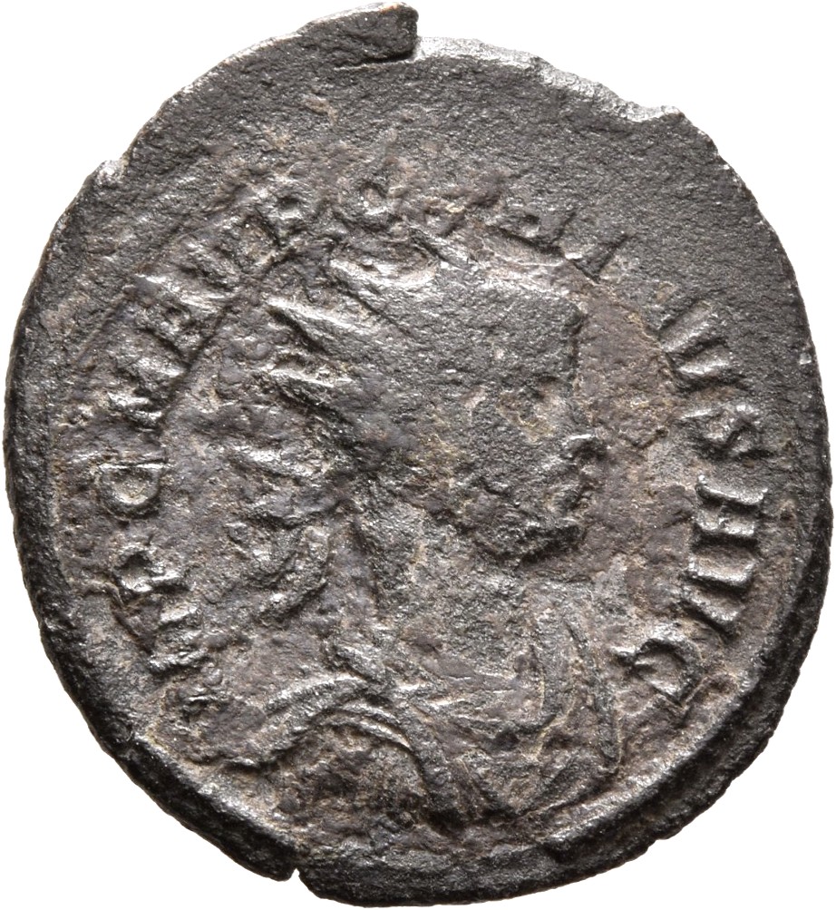 RIC V Carus 247 Carinus obverse, Bust of Carinus, radiate, draped, right or bust of Carinus, radiate, draped, cuirassed, r...