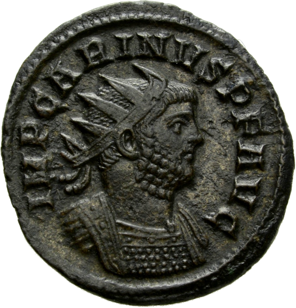 RIC V Carus 258 Carinus obverse, Bust of Carinus, radiate, cuirassed, right
