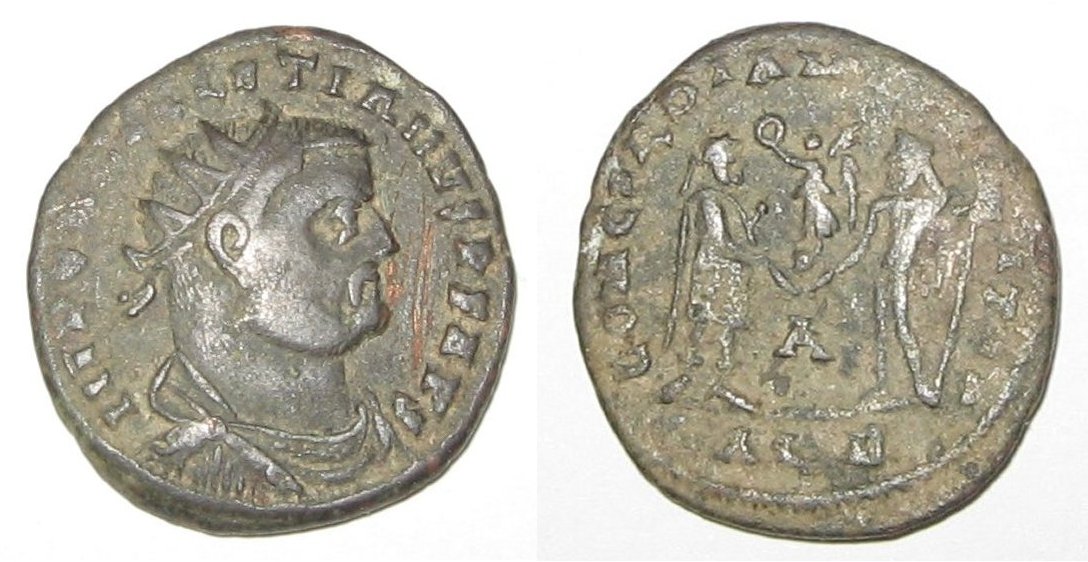 RIC V Carus 284 Carinus obverse, Bust of Carinus, laureate, cuirassed, right
