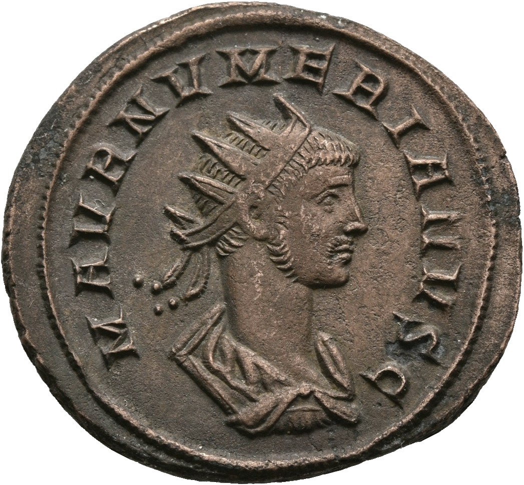 RIC V Carus 360 Carus obverse, Bust of Numerian, radiate, draped, cuirassed, right