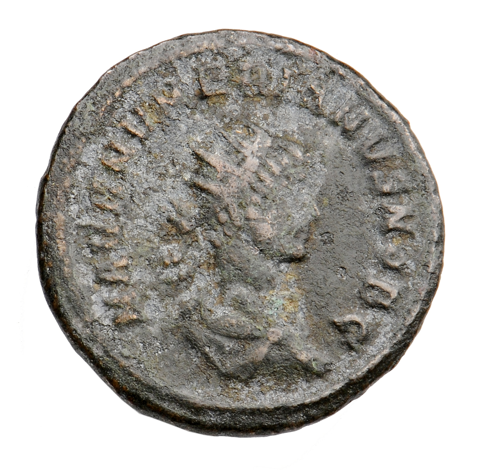 RIC V Carus 363 Carus obverse, Bust of Numerian, radiate, draped, right, or bust of Numerian, radiate, draped, cuirassed, ...