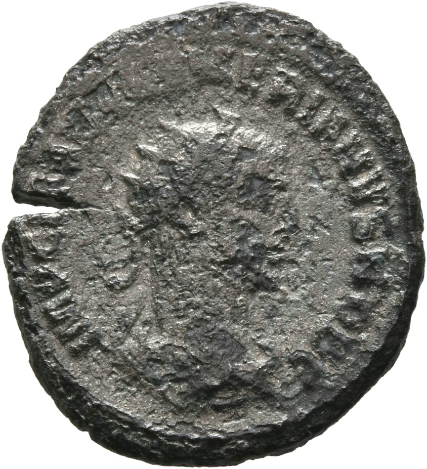 RIC V Carus 378 Carus obverse, Bust of Numerian, radiate, draped, right