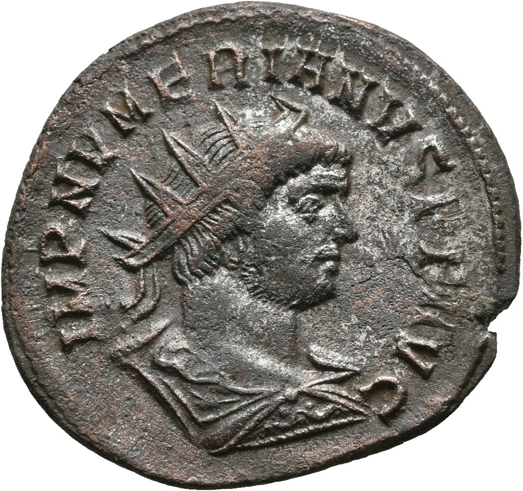RIC V Carus 447 Carinus obverse, Bust of Numerian, radiate, draped, right, or bust of Numerian, radiate, draped, cuirassed...