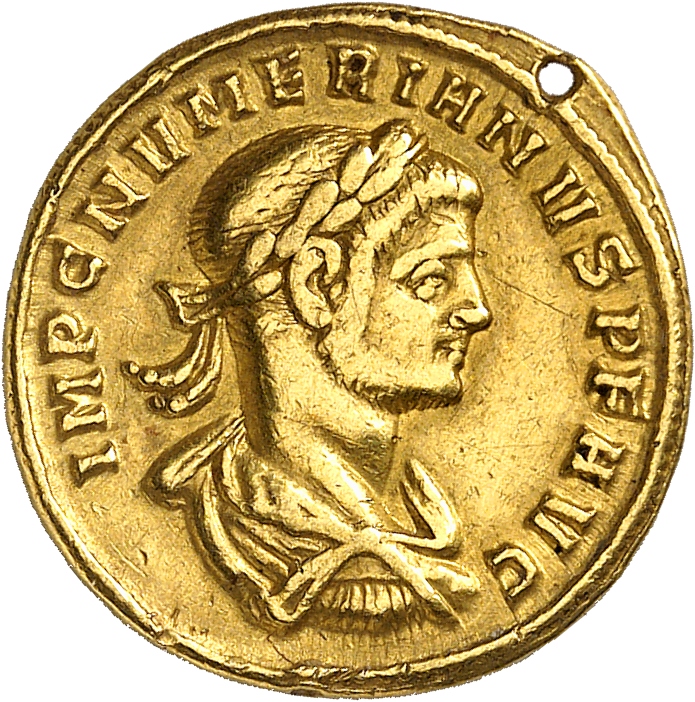 RIC V Carus 454 Carinus obverse, Bust of Numerian, laureate, draped, cuirassed, right