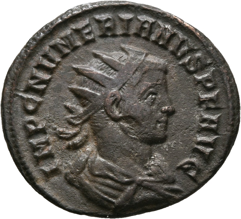 RIC V Carus 467 Carinus obverse, Bust of Numerian, radiate, draped, right