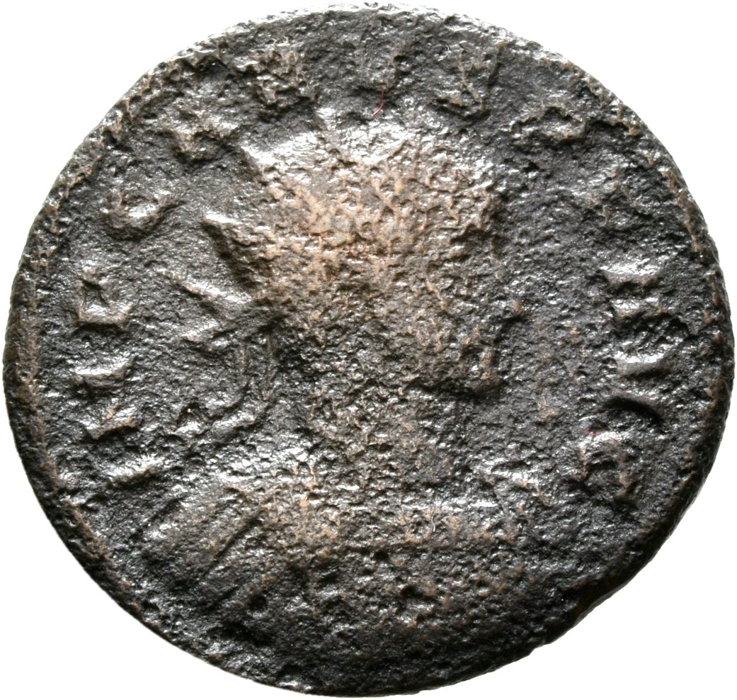RIC V Carus 82 Carus obverse — Bust of Carus, radiate, draped, right, or bust of Carus, radiate, cuirassed, right