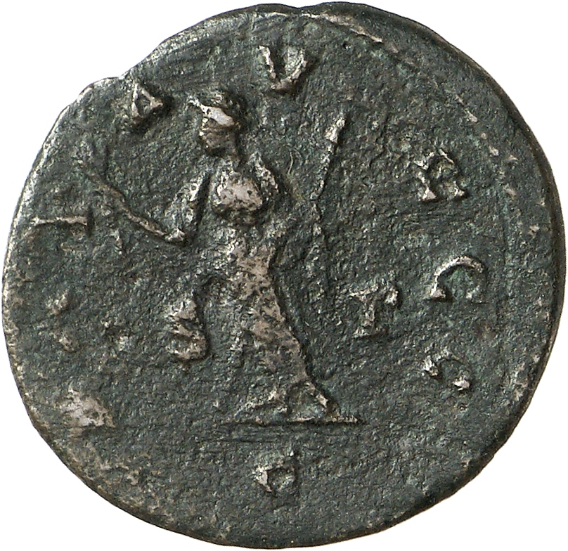 RIC V Carausius issuing for Diocletian/Maximian 1 Carausius reverse, Pax, draped, standing left, holding olive-branch in r...