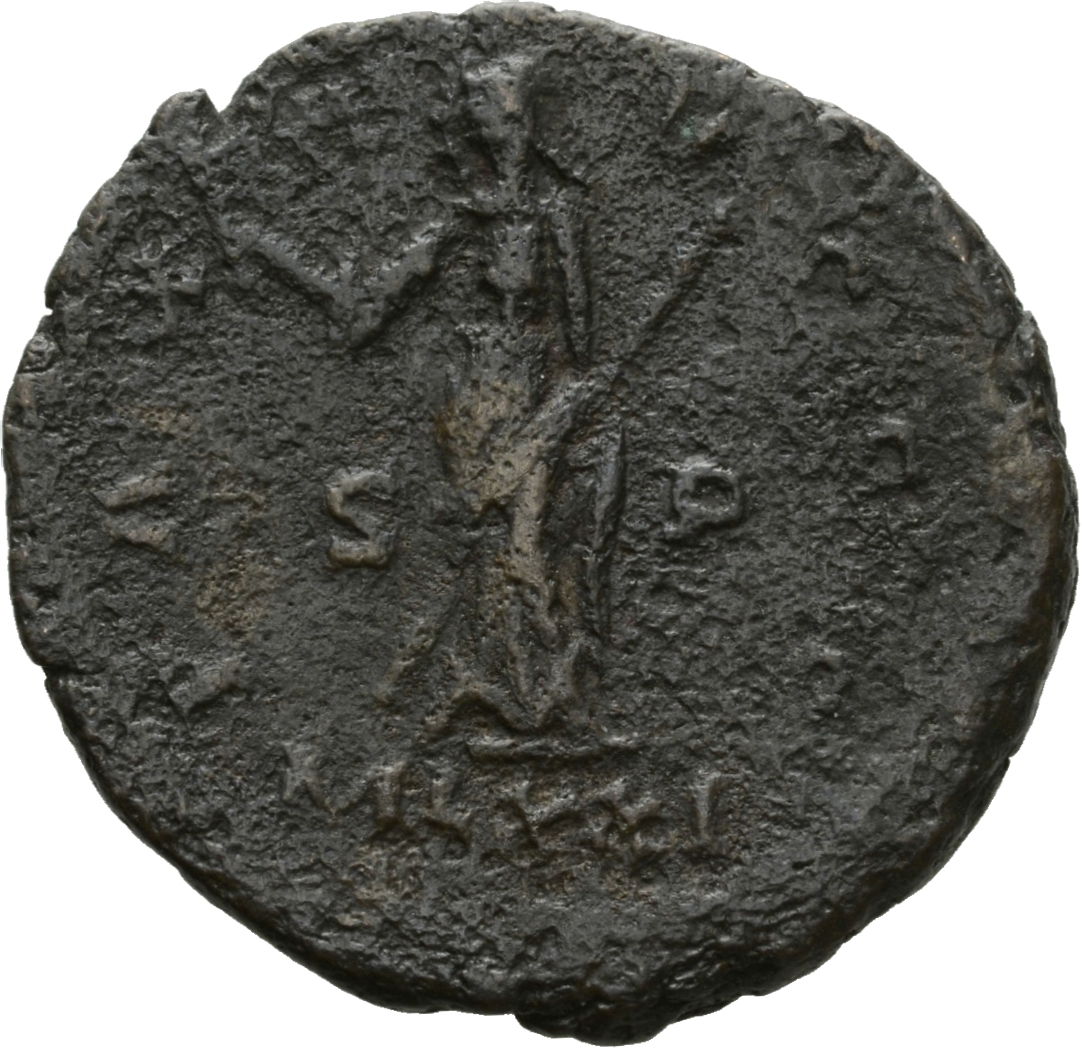 RIC V Carausius issuing for Diocletian/Maximian 34 Carausius reverse, Pax, draped, standing left, holding olive-branch in ...