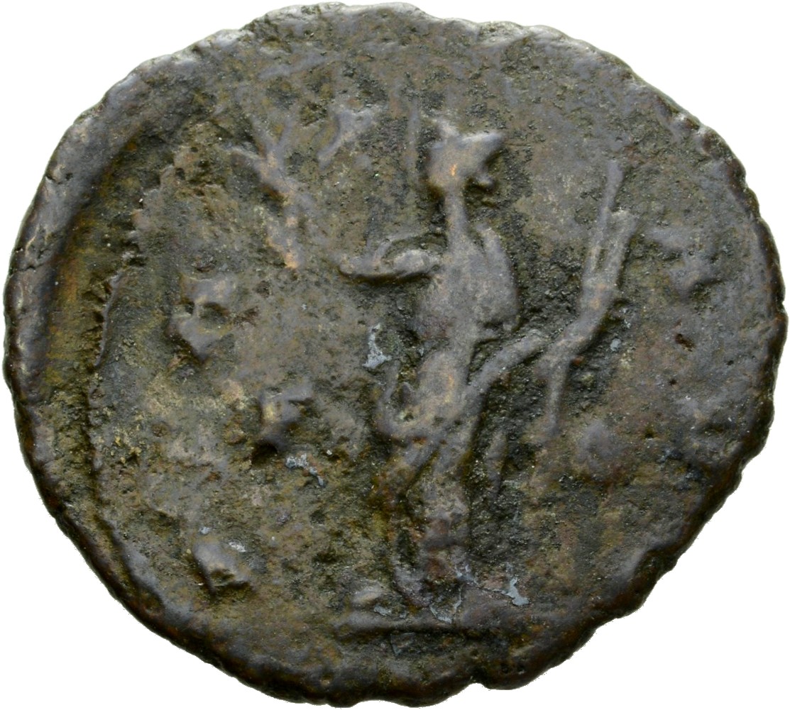 RIC V Carausius 101 Carausius reverse — Pax, draped, standing left, holding olive-branch in right hand and vertical sceptr...