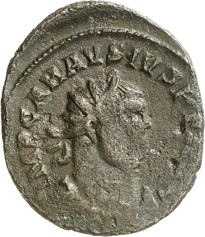 RIC V Carausius 121 Carausius obverse, Bust of Carausius, radiate, draped, right, or bust of Carausius, radiate, draped, c...