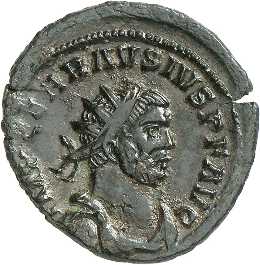 RIC V Carausius 143 Carausius obverse, Bust of Carausius, radiate, draped, right, or bust of Carausius, radiate, draped, c...