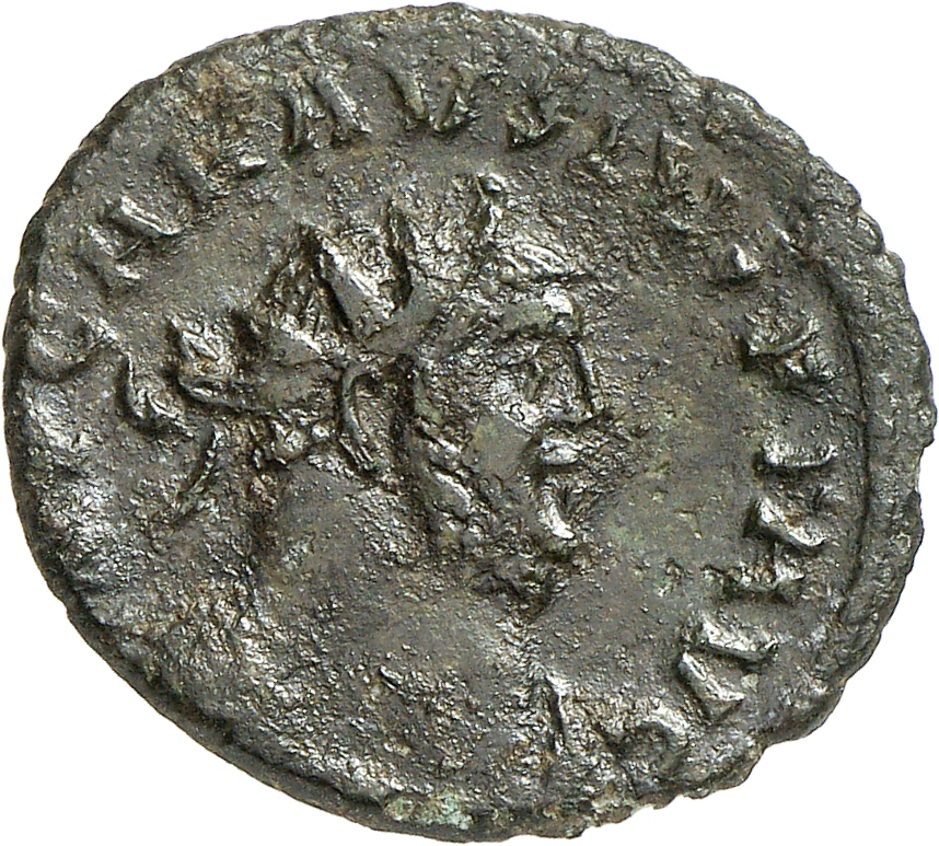RIC V Carausius 165 Carausius obverse, Bust of Carausius, radiate, draped, right