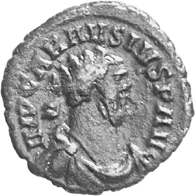 RIC V Carausius 210 Carausius obverse, Bust of Carausius, radiate, draped, right, or bust of Carausius, radiate, draped, c...