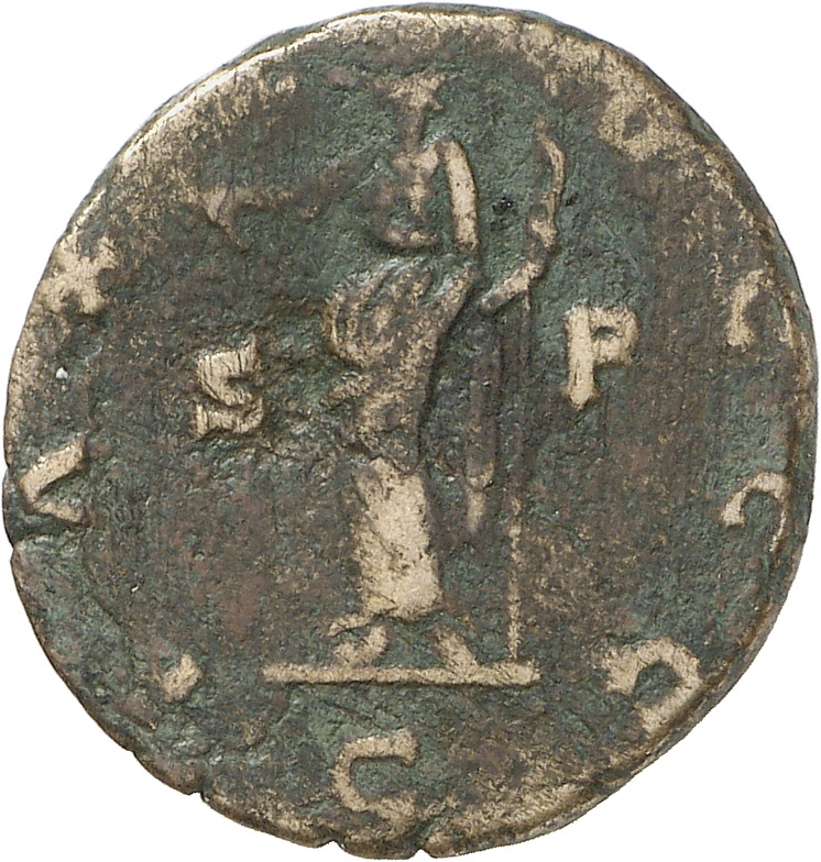 RIC V Carausius 334 Carausius reverse, Pax, draped, standing left, holding olive-branch in right hand and vertical sceptre...